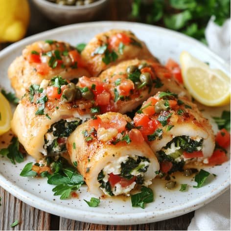 Rollo de pescado relleno