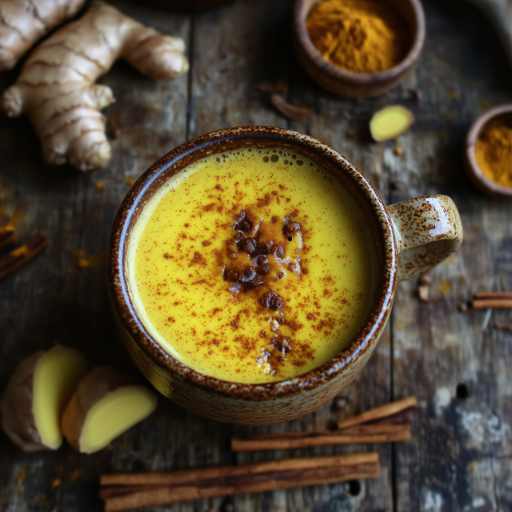 Bebida Dorada Antiinflamatoria