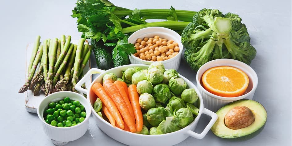 Alimentos en una Dieta Vegana