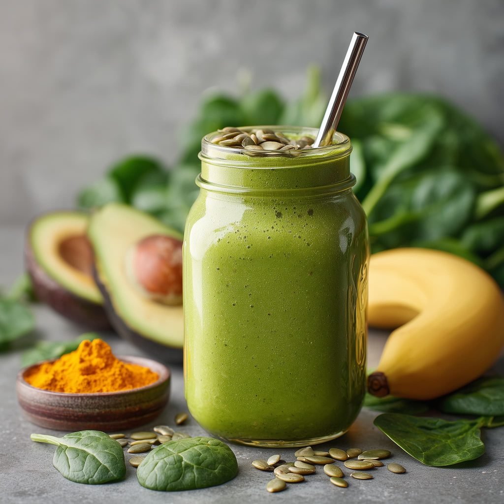 Batido verde antiinflamatorio