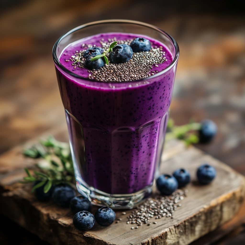 Batido de arándanos