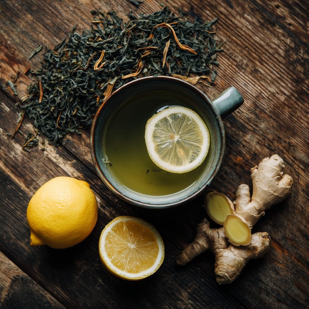 Té Verde con Jengibre y Limón