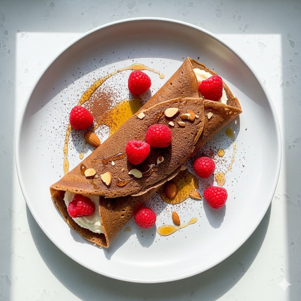 Crepes integrales de cacao