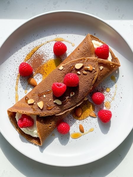 Crepes integrales de cacao