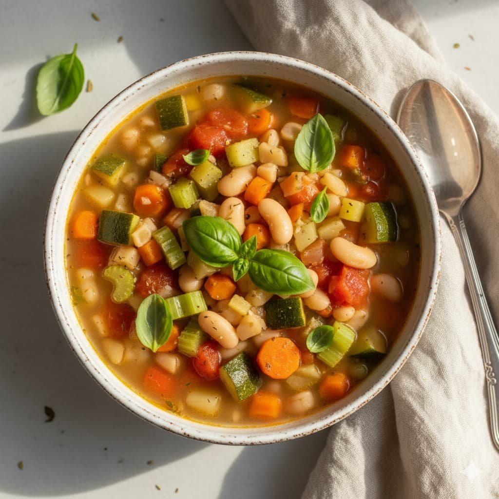 sopa minestrone ligera