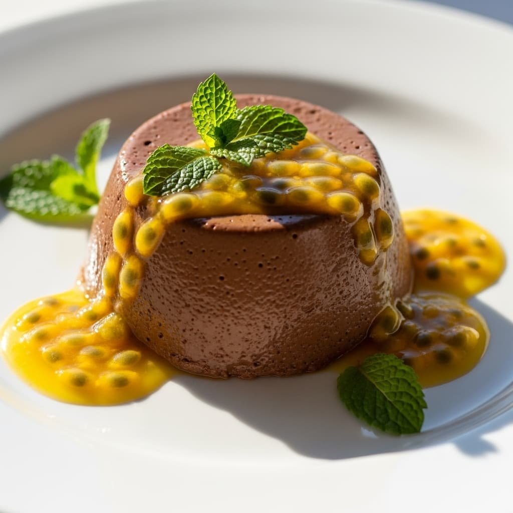 Panna cotta vegana de cacao