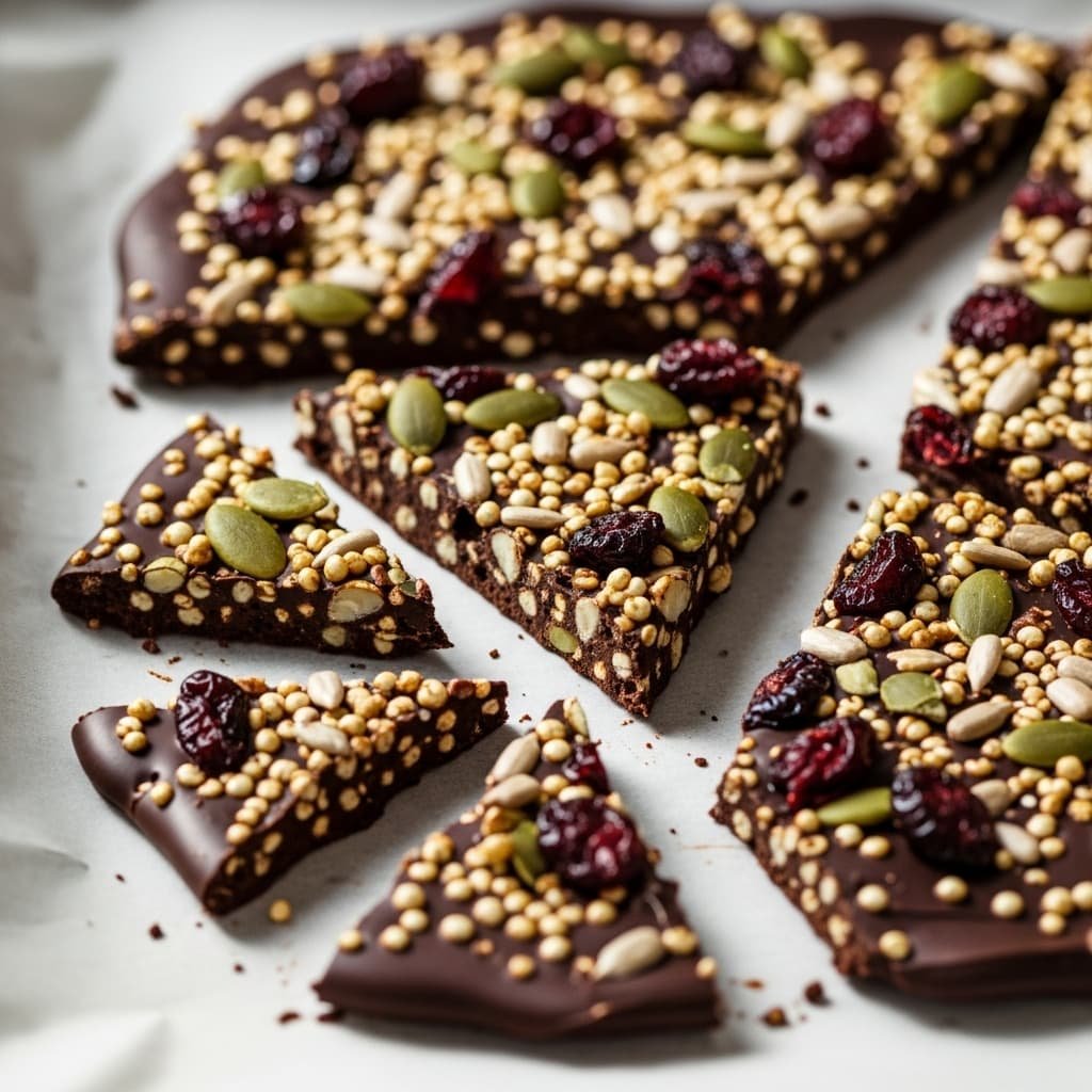 Bark crujiente de cacao casero