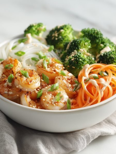 Bowl Asiático con Camarones